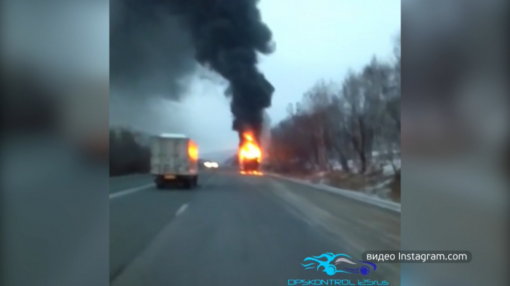 Нескольких транспортных пожаров произошло в Приморье 