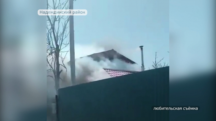 В Надеждинском районе сгорел частный дом. Погибли два человека