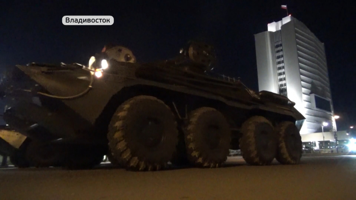 Дороги в центре Владивостока перекроют для генеральной репетиции парада Победы