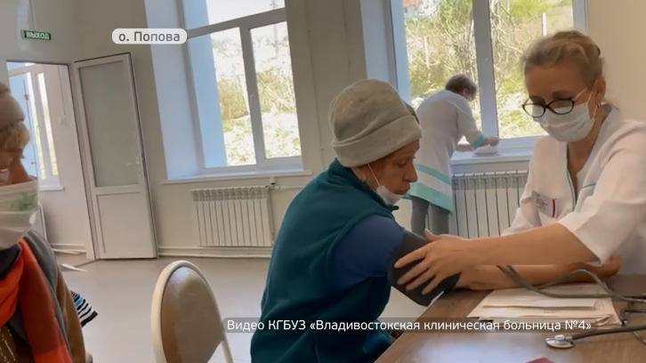 Сегодня на о. Попова проходит вакцинация от коронавируса
